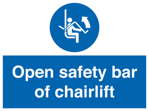 MP7518: Open safety bar of chairlift