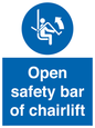 MP7518: Open safety bar of chairlift