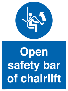 MP7518: Open safety bar of chairlift