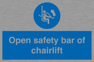 MP7518: Open safety bar of chairlift