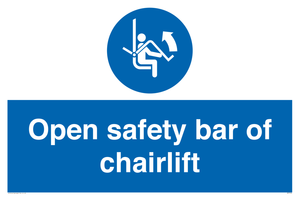 MP7518: Open safety bar of chairlift