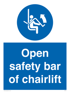MP7518: Open safety bar of chairlift