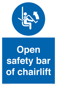 MP7518: Open safety bar of chairlift