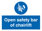 MP7518: Open safety bar of chairlift