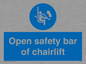 MP7518: Open safety bar of chairlift