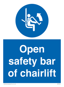 MP7518: Open safety bar of chairlift