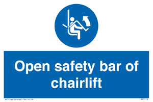 MP7518: Open safety bar of chairlift