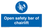 MP7518: Open safety bar of chairlift