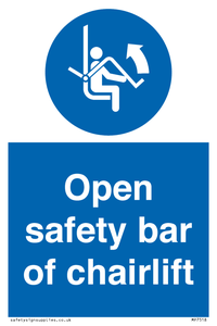 MP7518: Open safety bar of chairlift