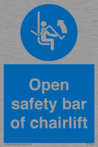 MP7518: Open safety bar of chairlift