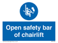 MP7518: Open safety bar of chairlift