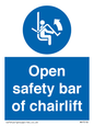 MP7518: Open safety bar of chairlift