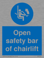 MP7518: Open safety bar of chairlift