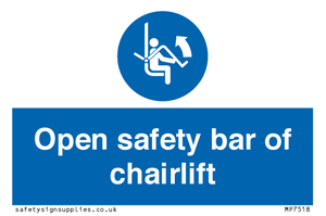 MP7518: Open safety bar of chairlift