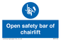 MP7518: Open safety bar of chairlift