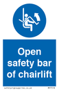MP7518: Open safety bar of chairlift
