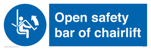 MP7518: Open safety bar of chairlift