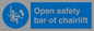 MP7518: Open safety bar of chairlift