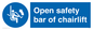 MP7518: Open safety bar of chairlift