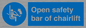MP7518: Open safety bar of chairlift
