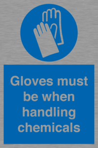 MP7544: Gloves must be when handling chemicals