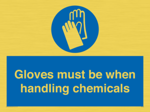 MP7544: Gloves must be when handling chemicals