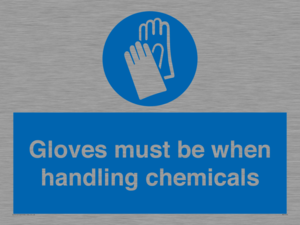 MP7544: Gloves must be when handling chemicals