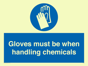 MP7544: Gloves must be when handling chemicals