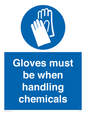 MP7544: Gloves must be when handling chemicals