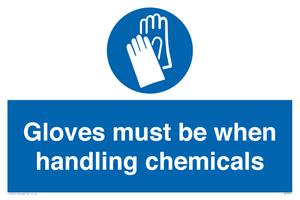 MP7544: Gloves must be when handling chemicals