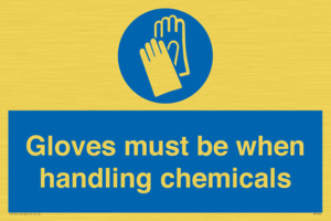 MP7544: Gloves must be when handling chemicals