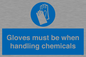 MP7544: Gloves must be when handling chemicals