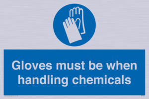 MP7544: Gloves must be when handling chemicals