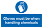 MP7544: Gloves must be when handling chemicals