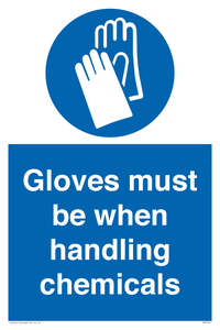 MP7544: Gloves must be when handling chemicals