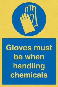 MP7544: Gloves must be when handling chemicals