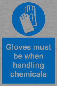 MP7544: Gloves must be when handling chemicals