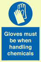 MP7544: Gloves must be when handling chemicals