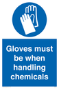 MP7544: Gloves must be when handling chemicals