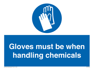 MP7544: Gloves must be when handling chemicals