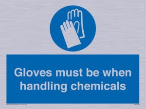 MP7544: Gloves must be when handling chemicals