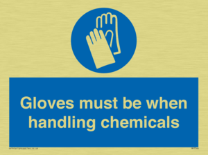 MP7544: Gloves must be when handling chemicals