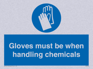 MP7544: Gloves must be when handling chemicals