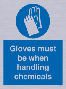 MP7544: Gloves must be when handling chemicals