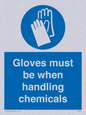 MP7544: Gloves must be when handling chemicals