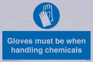 MP7544: Gloves must be when handling chemicals