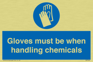 MP7544: Gloves must be when handling chemicals