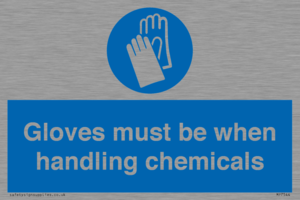 MP7544: Gloves must be when handling chemicals