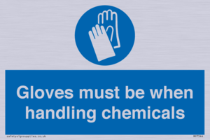 MP7544: Gloves must be when handling chemicals