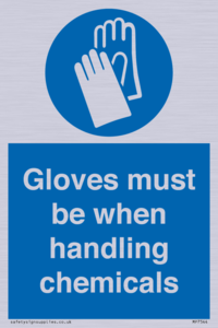 MP7544: Gloves must be when handling chemicals